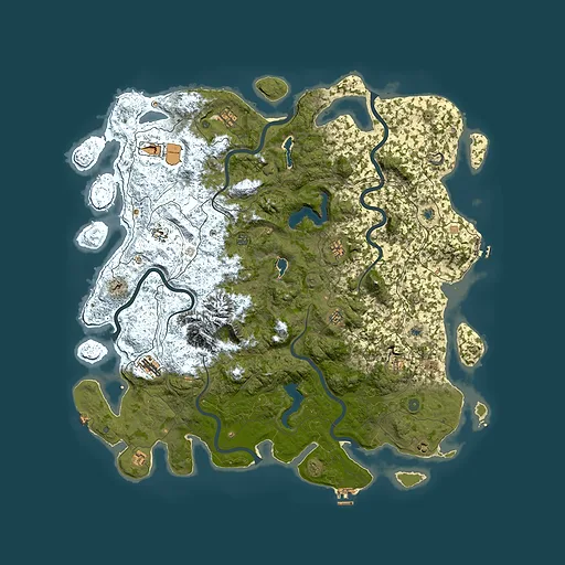 Rust map seed 52807349, 5700x5700m top-down preview
