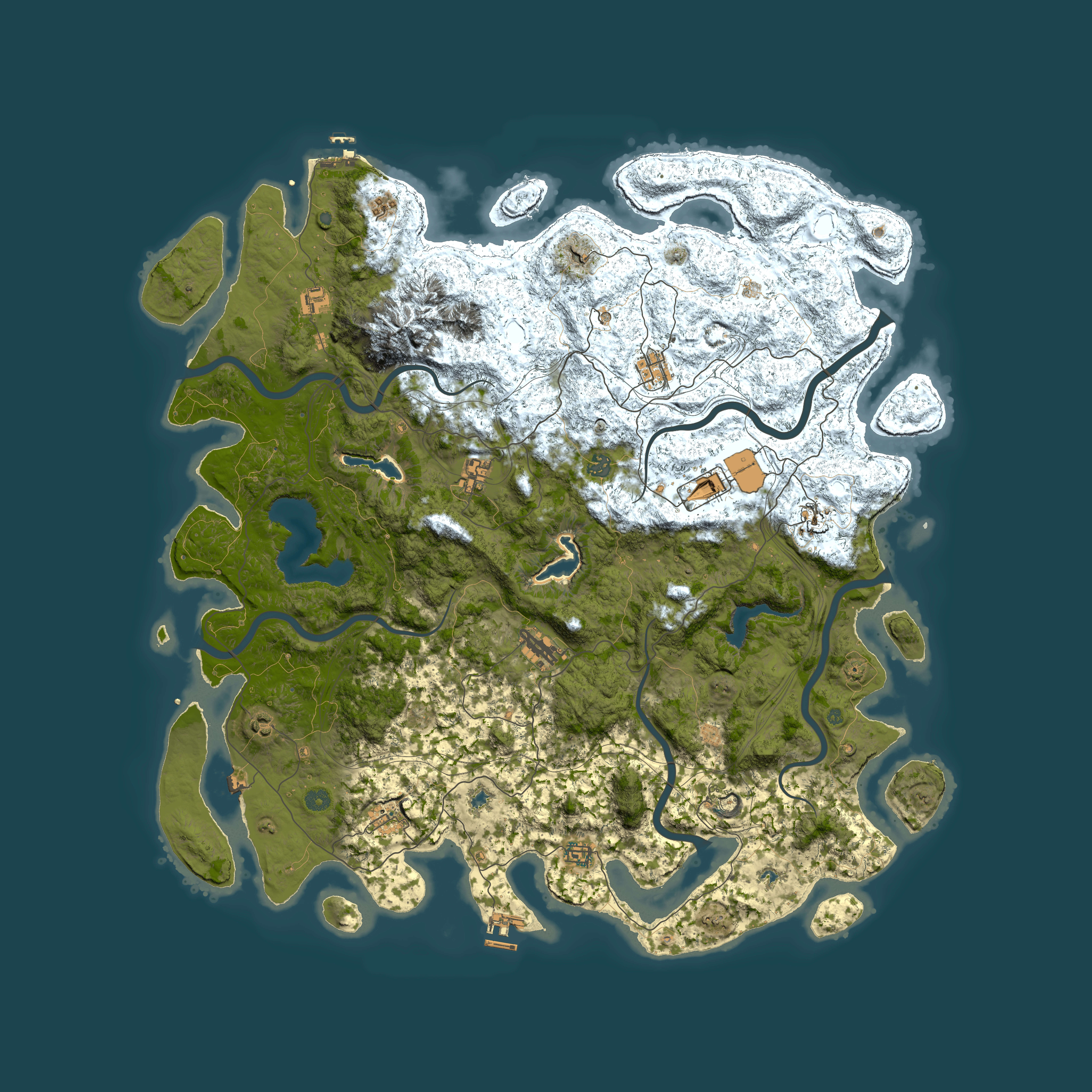Full top-down render of Rust map seed 1169838848, 5400x5400m
