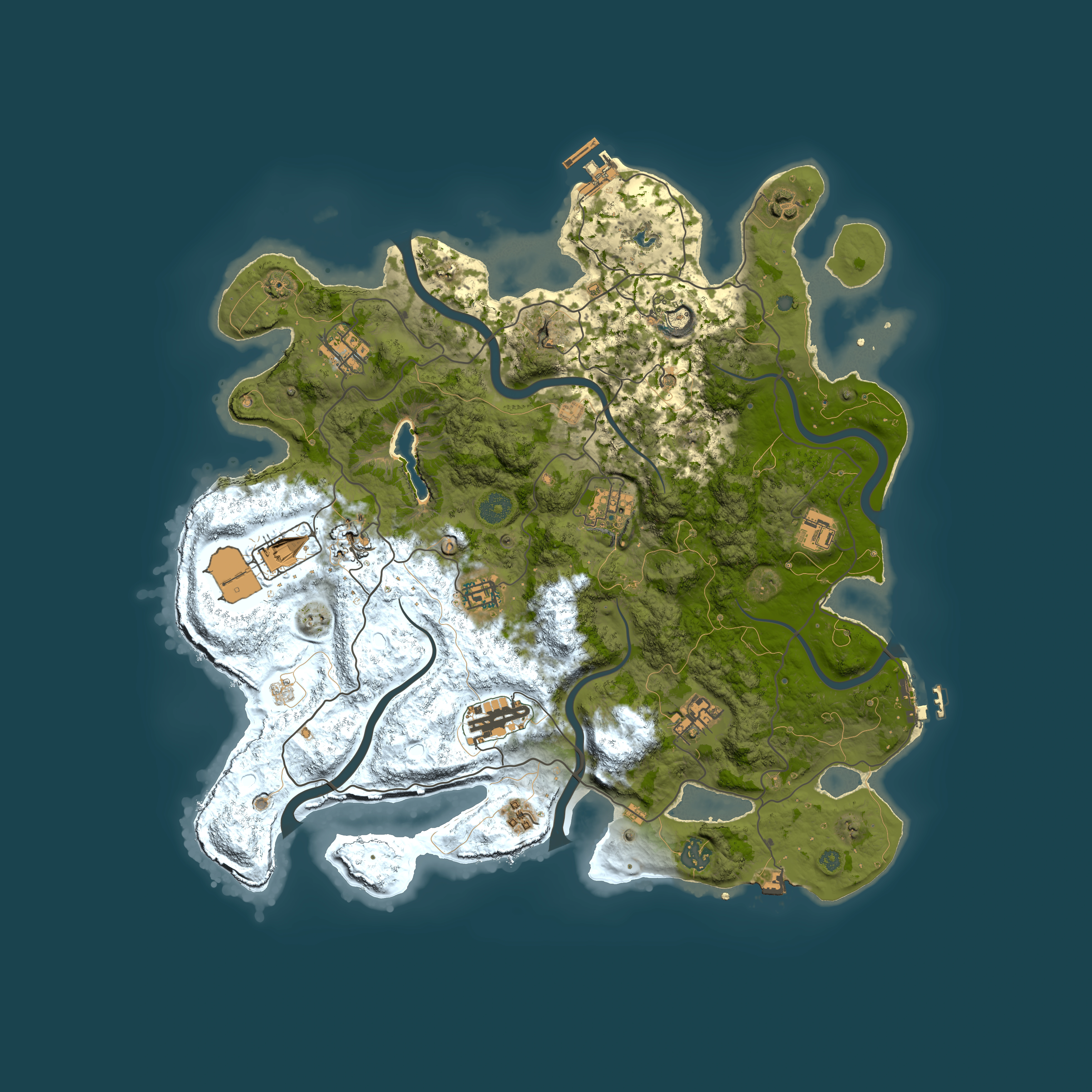 Full top-down render of Rust map seed 1713926121, 4100x4100m