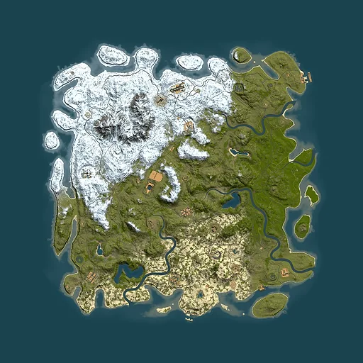 Rust map seed 1442241271, 6000x6000m top-down preview
