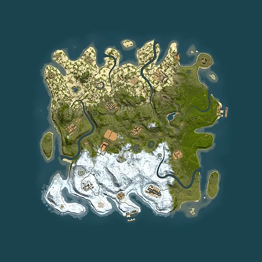 Rust map seed 1874198507, 4150x4150m top-down preview