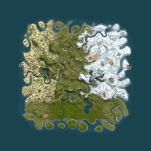 Rust map seed 599408581, 5600x5600m top-down preview