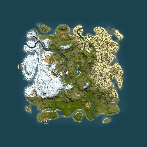 Rust map seed 9450683, 4250x4250m top-down preview