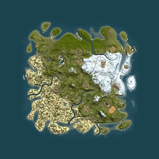 Rust map seed 1538288637, 4400x4400m top-down preview