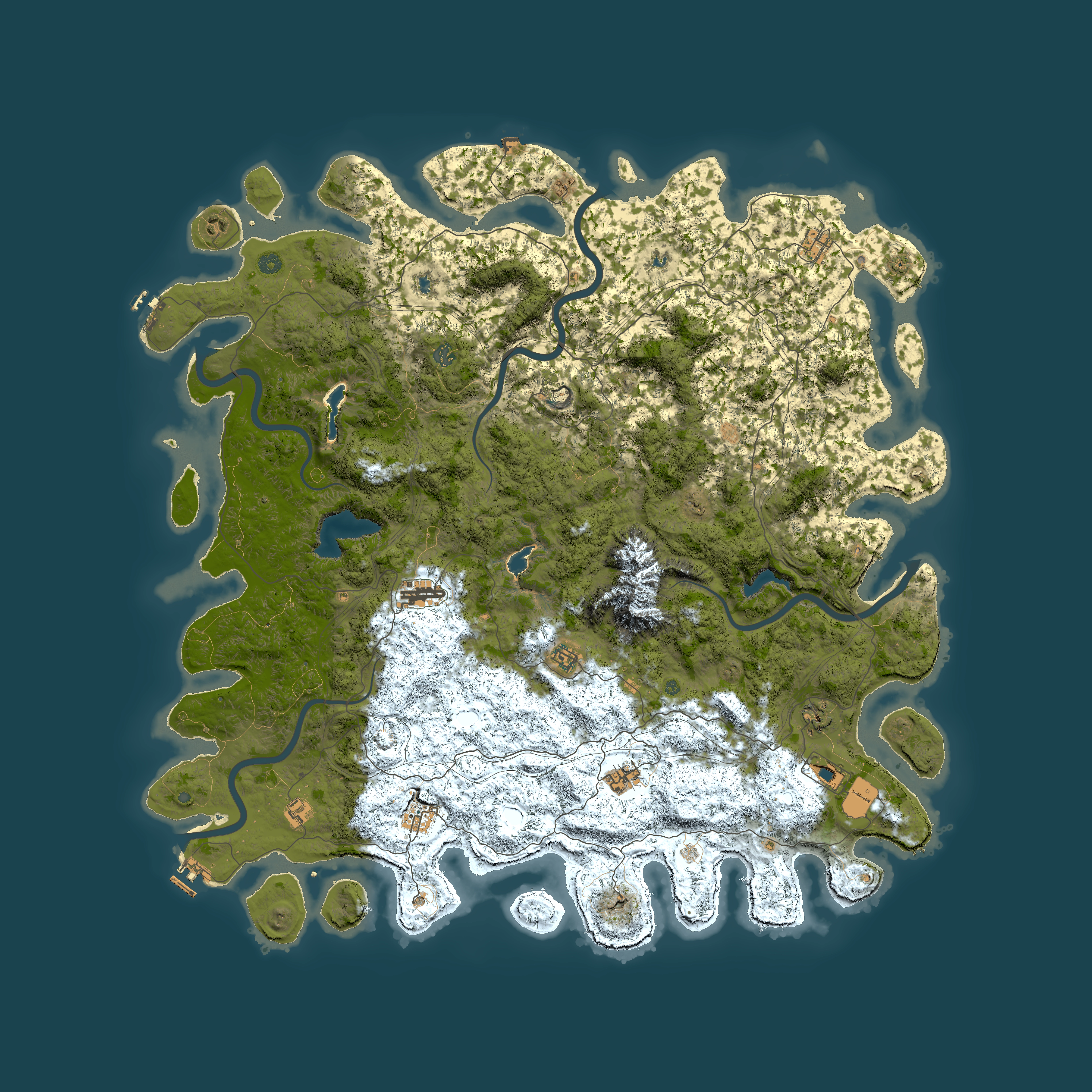 Full top-down render of Rust map seed 1629822761, 5900x5900m