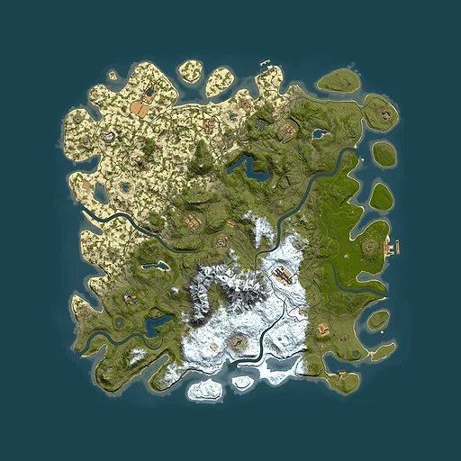 Rust map seed 1349837046, 5250x5250m top-down preview
