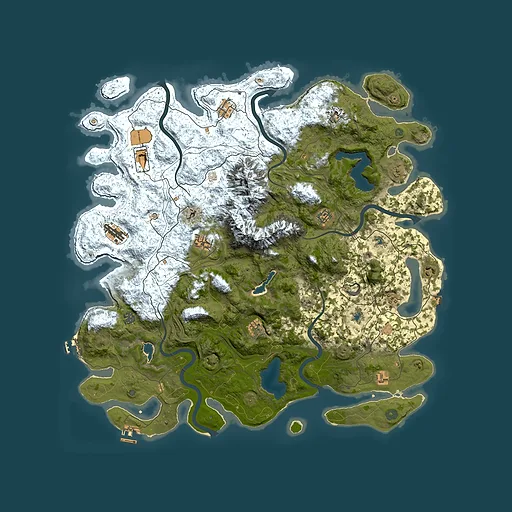 Rust map seed 560947681, 5100x5100m top-down preview