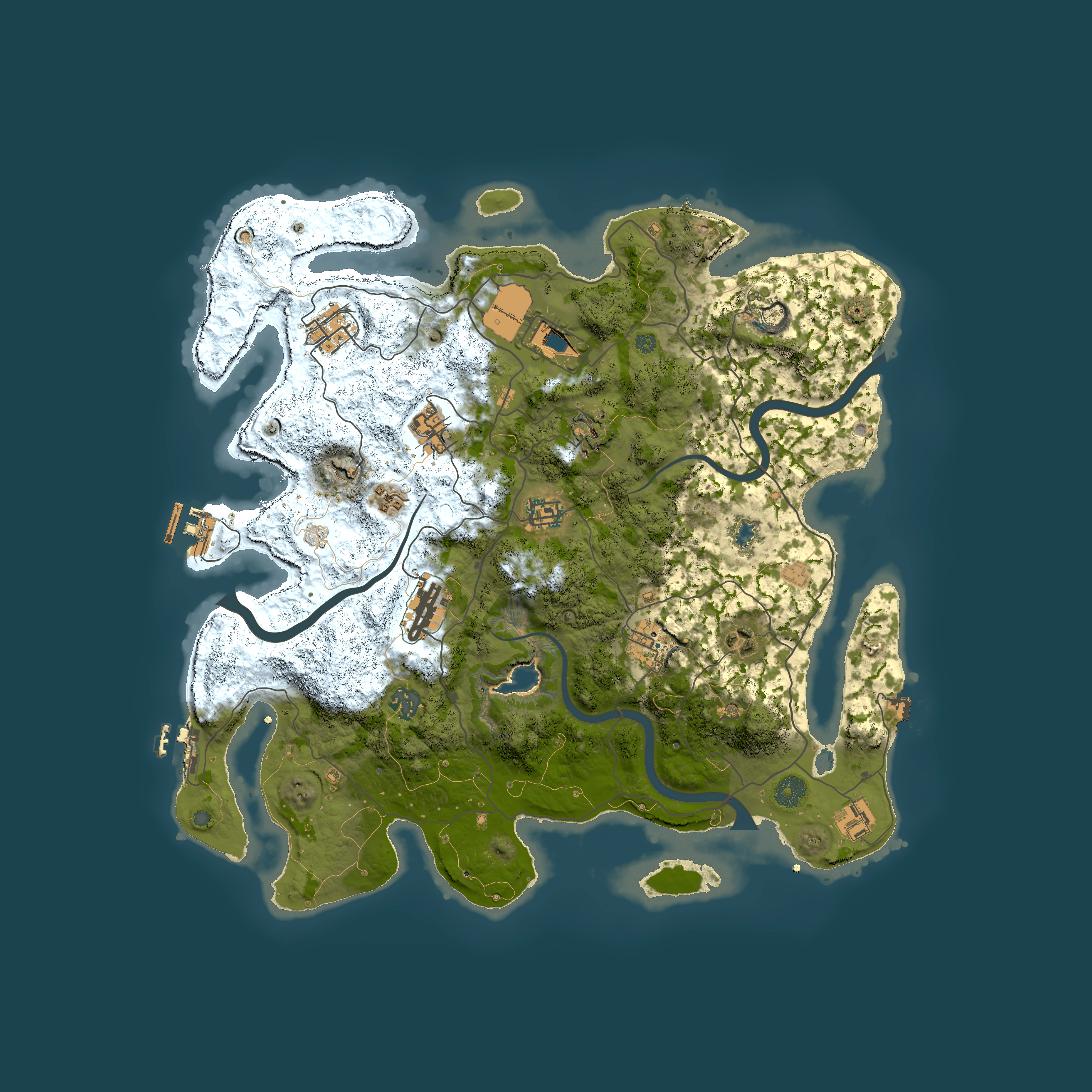 Full top-down render of Rust map seed 981896402, 4100x4100m