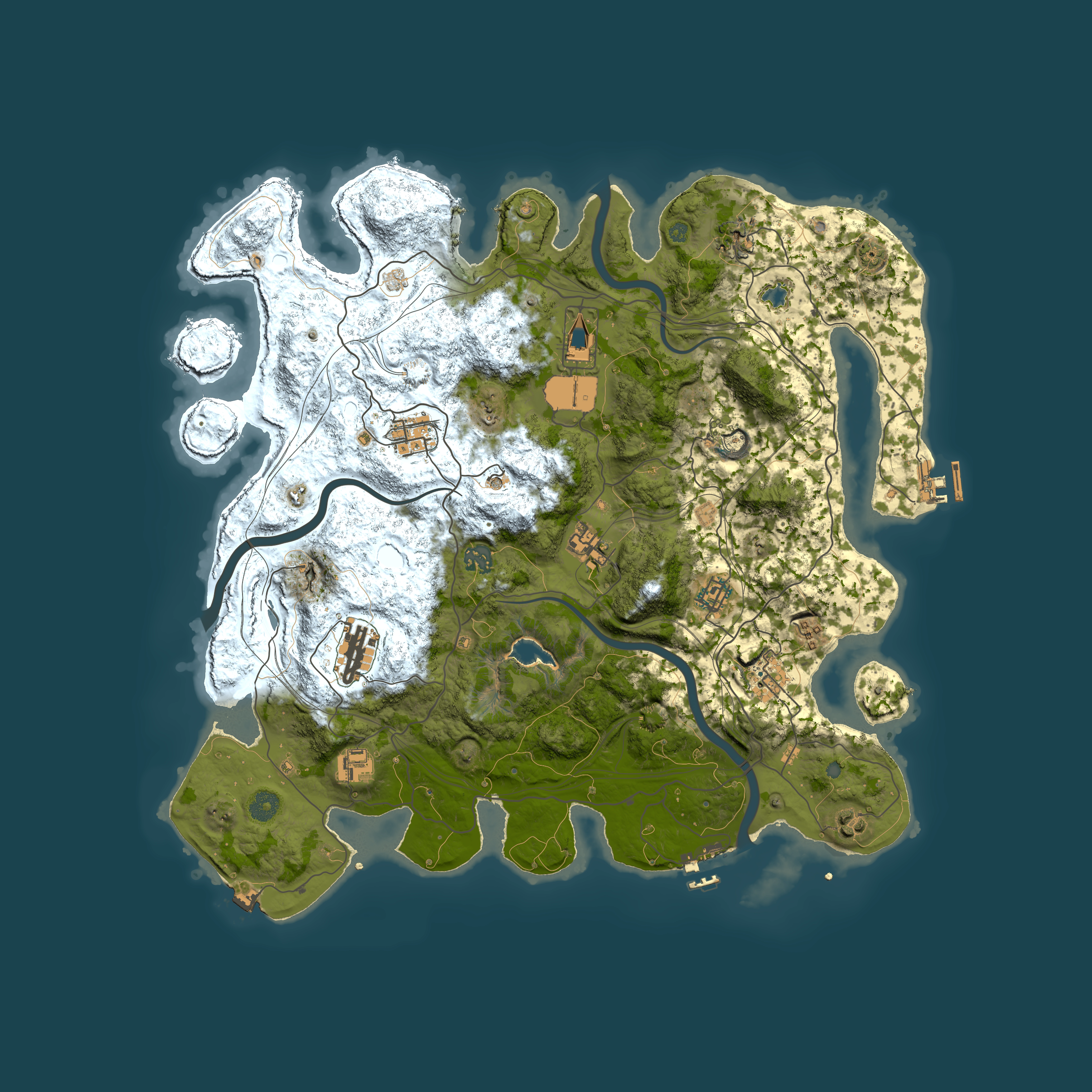 Full top-down render of Rust map seed 316518052, 4300x4300m
