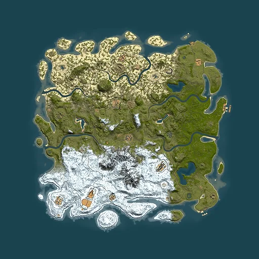 Rust map seed 340821552, 5750x5750m top-down preview