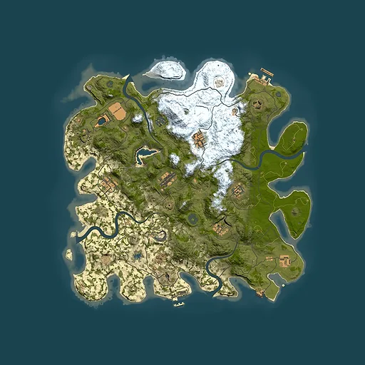Rust map seed 1693670171, 4100x4100m top-down preview