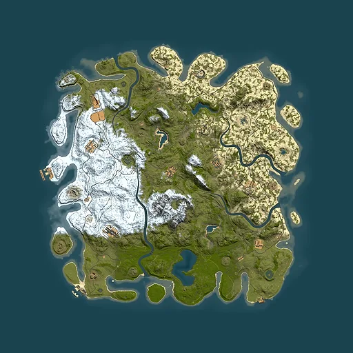 Rust map seed 572110464, 5300x5300m top-down preview
