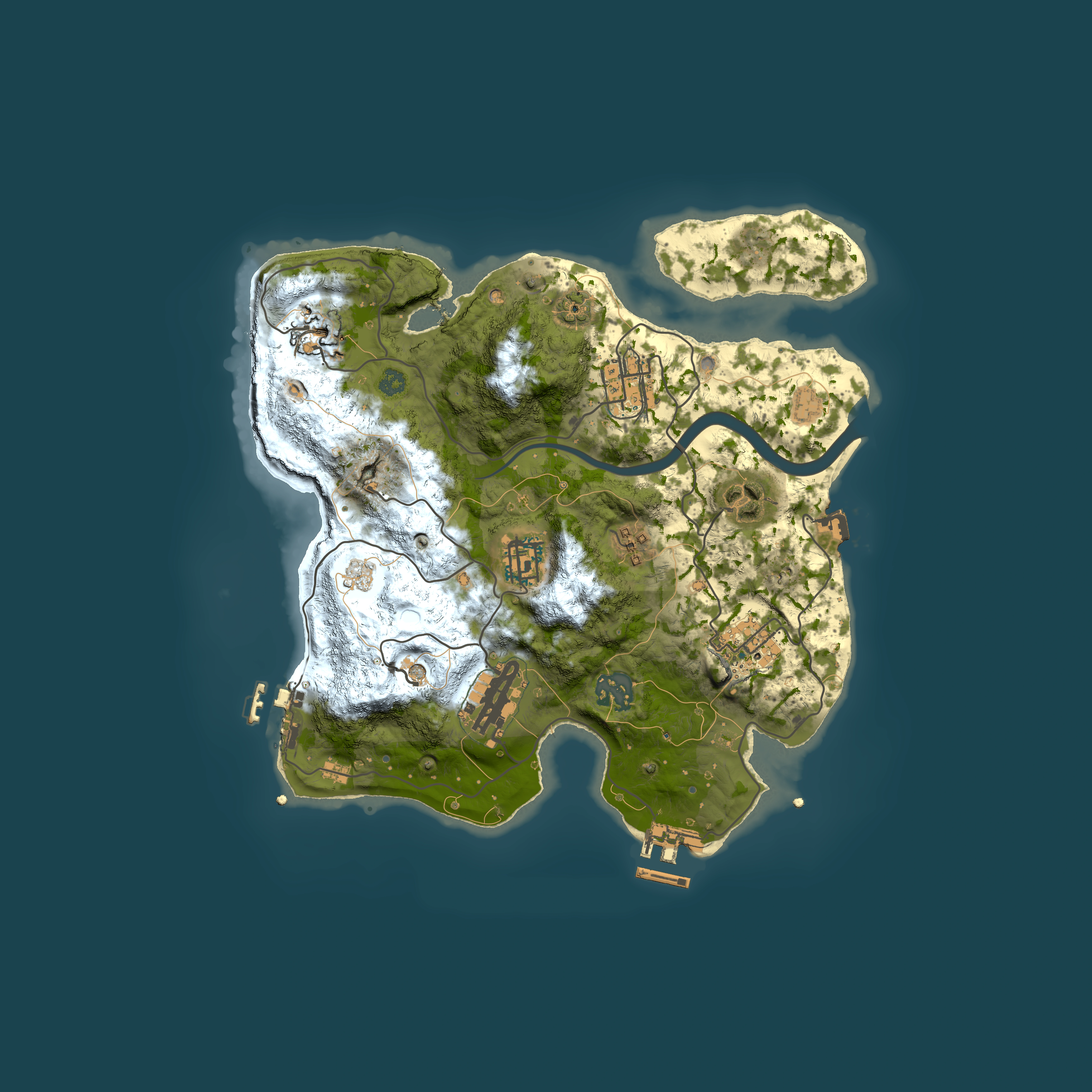 Full top-down render of Rust map seed 179646756, 3000x3000m