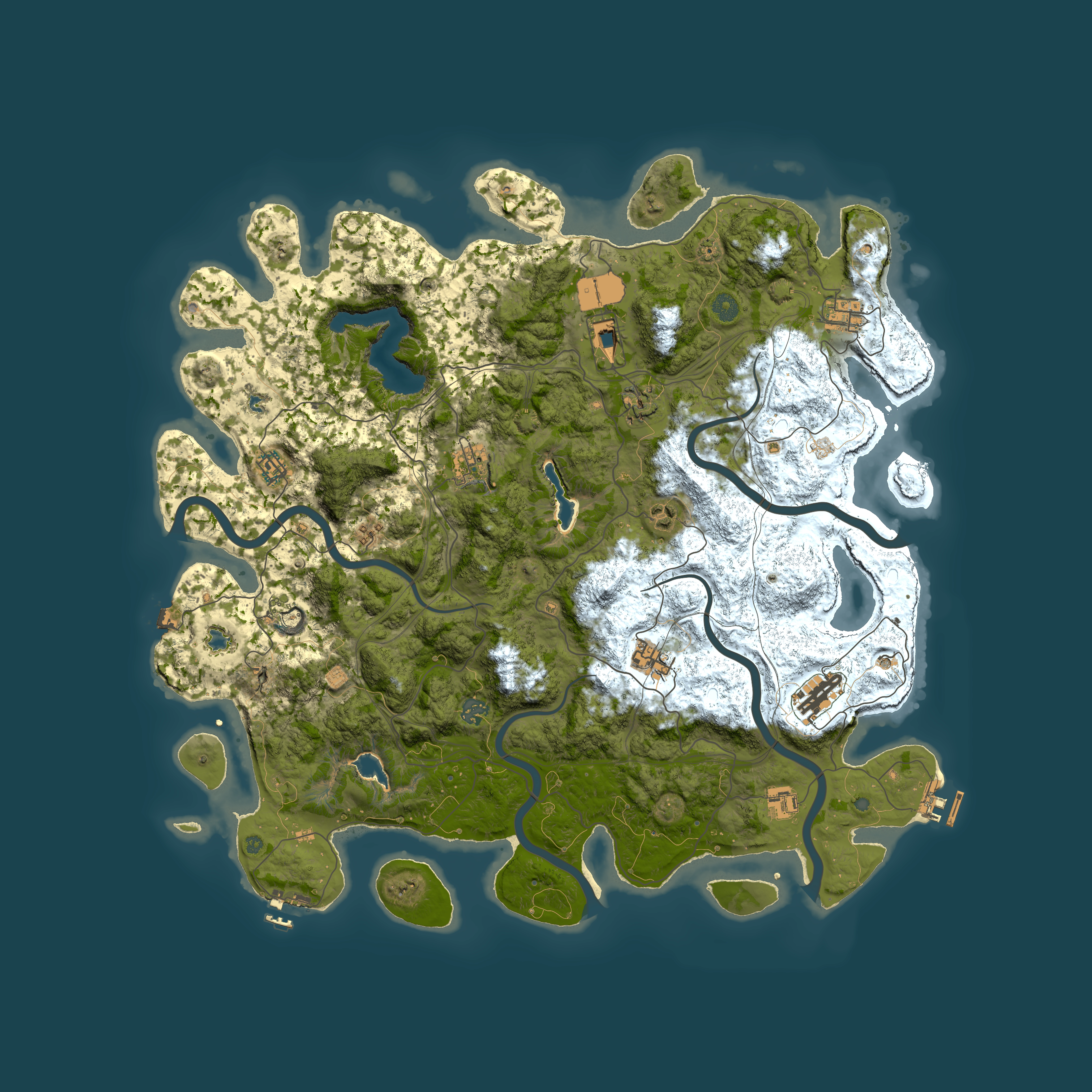 Full top-down render of Rust map seed 1302235241, 4800x4800m
