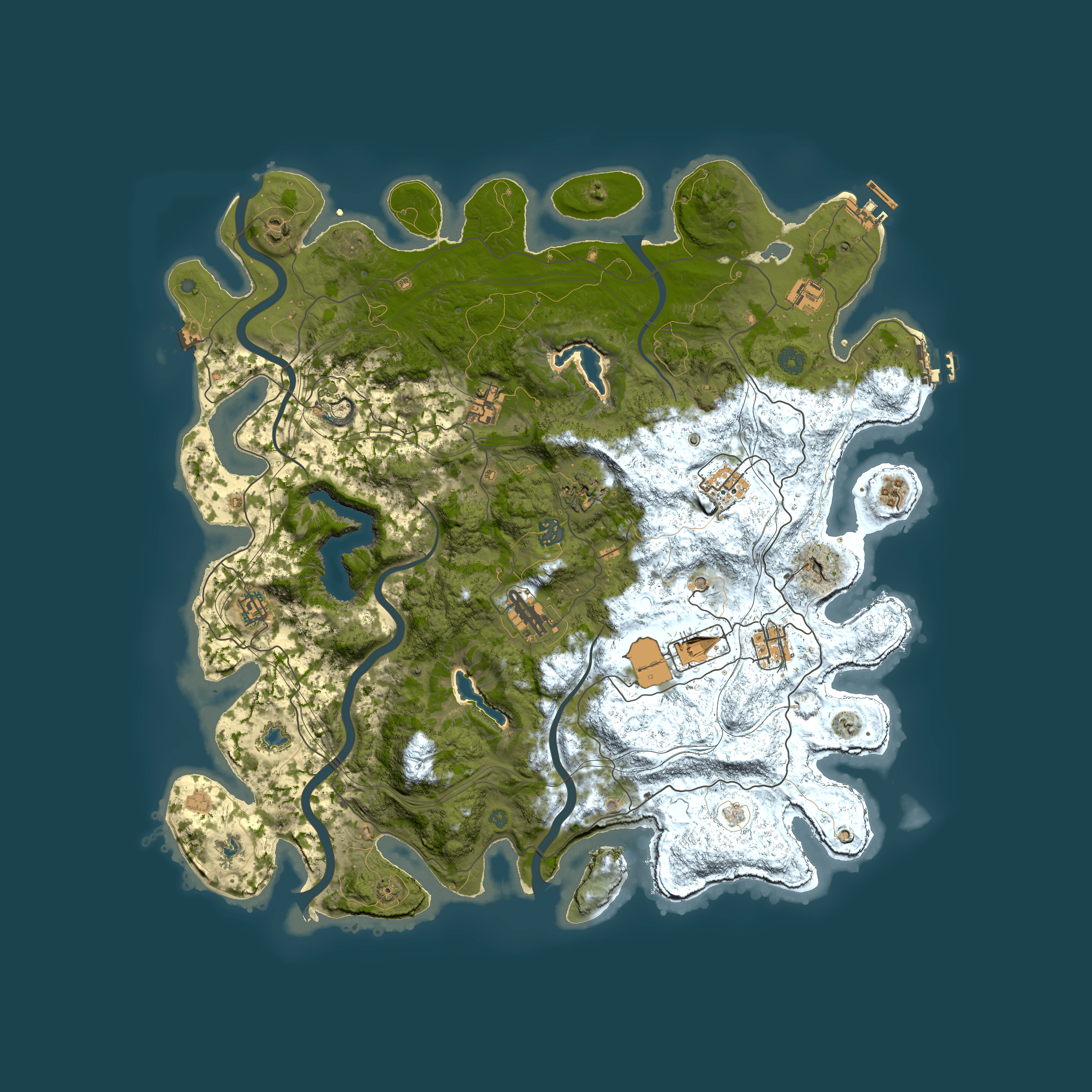 Full top-down render of Rust map seed 1669445267, 4650x4650m