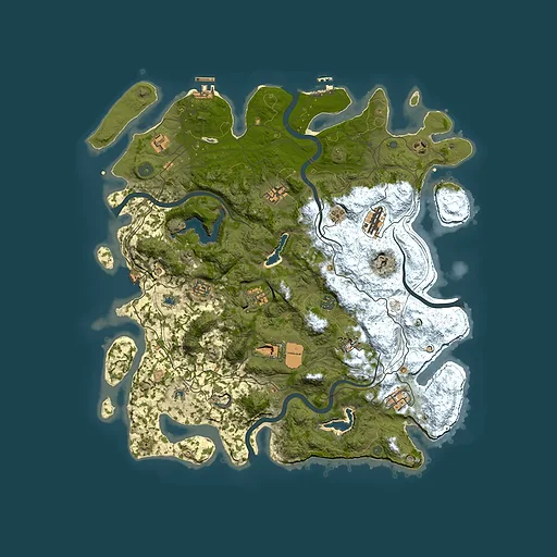 Rust map seed 1629175555, 4500x4500m top-down preview
