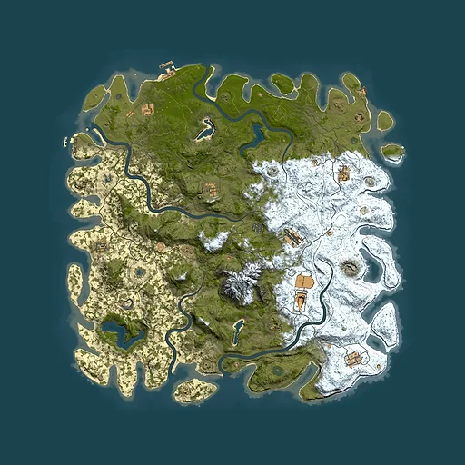 Rust map seed 1912585082, 5400x5400m top-down preview