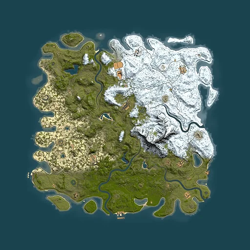 Rust map seed 155966740, 5750x5750m top-down preview