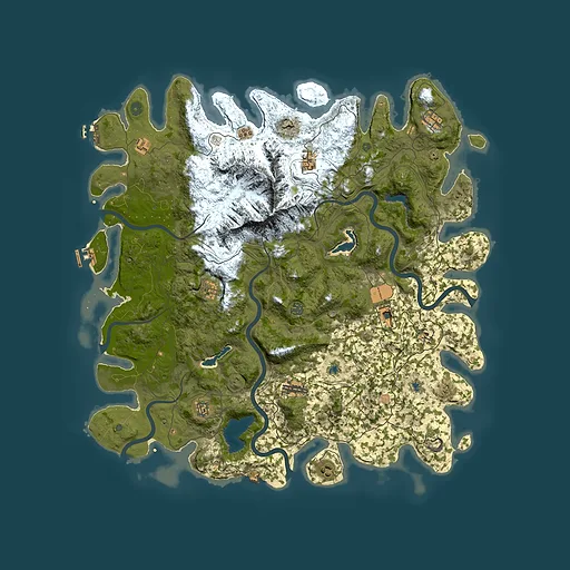 Rust map seed 393534938, 5200x5200m top-down preview