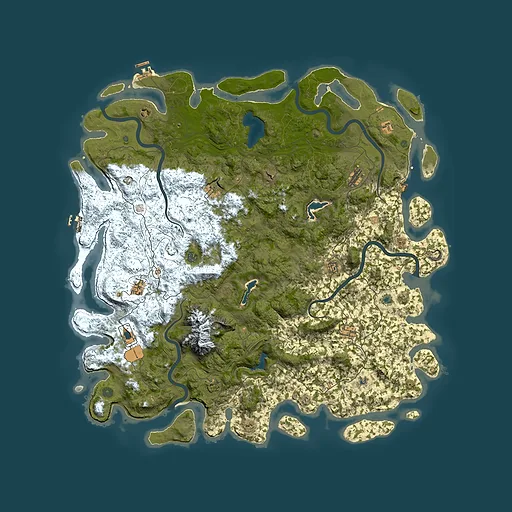 Rust map seed 633143313, 5800x5800m top-down preview