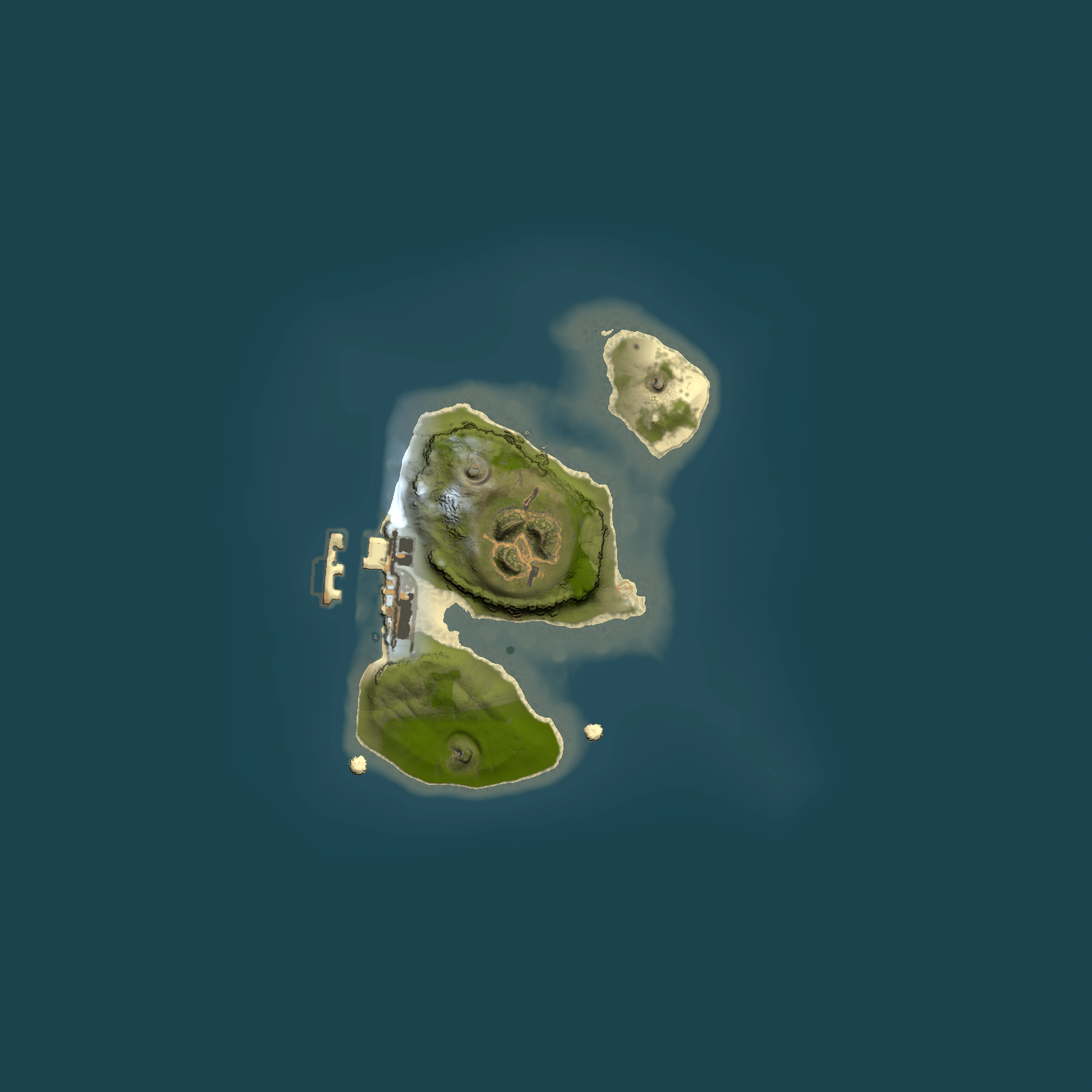 Full top-down render of Rust map seed 1547843401, 1500x1500m