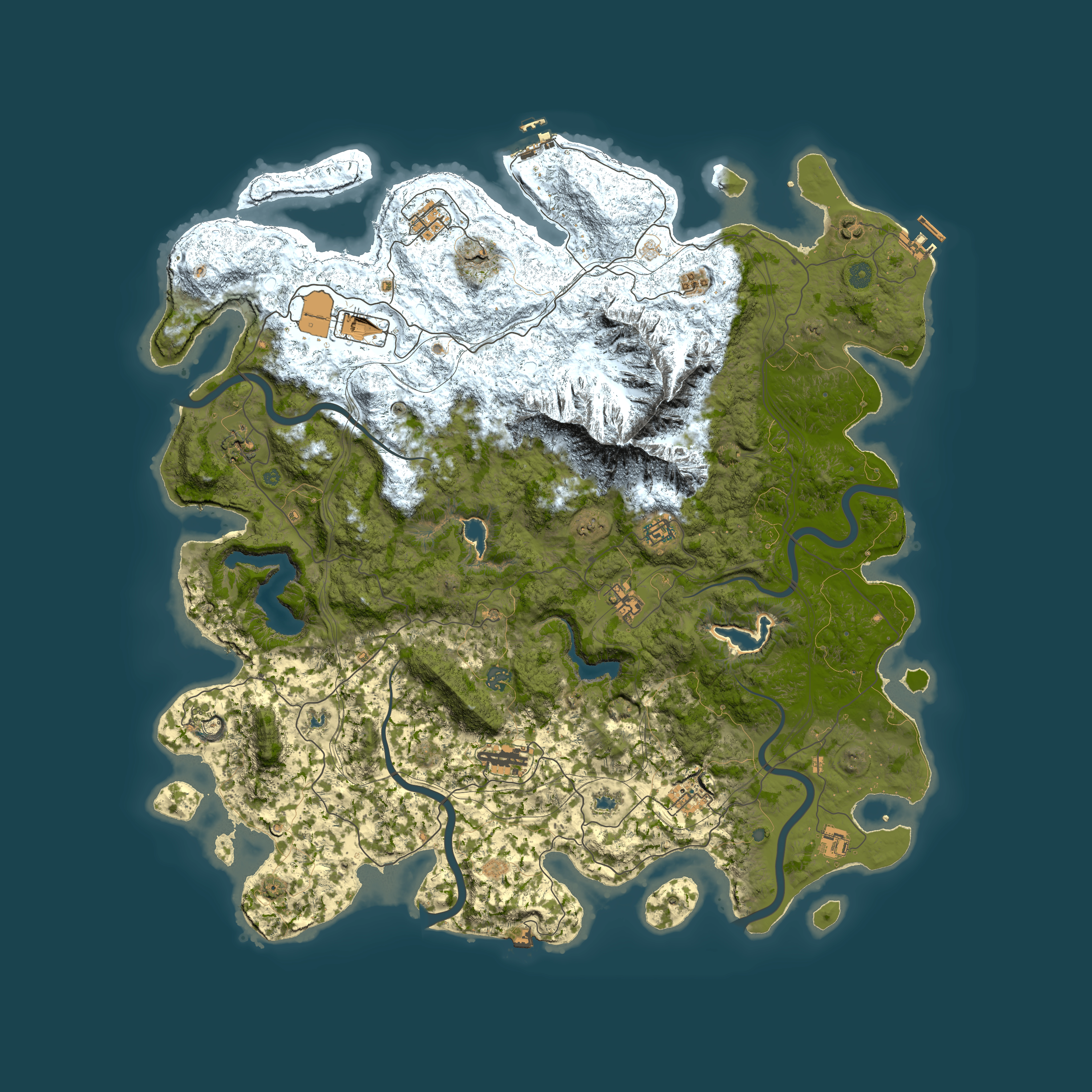 Full top-down render of Rust map seed 643347440, 5200x5200m