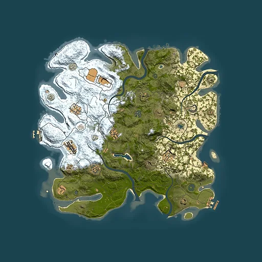 Rust map seed 1849120696, 4200x4200m top-down preview