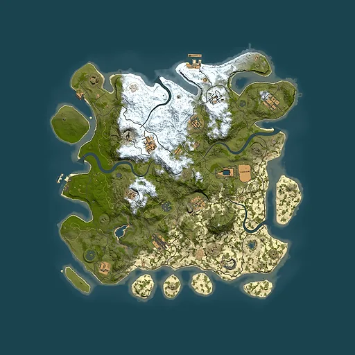 Rust map seed 760826671, 4100x4100m top-down preview