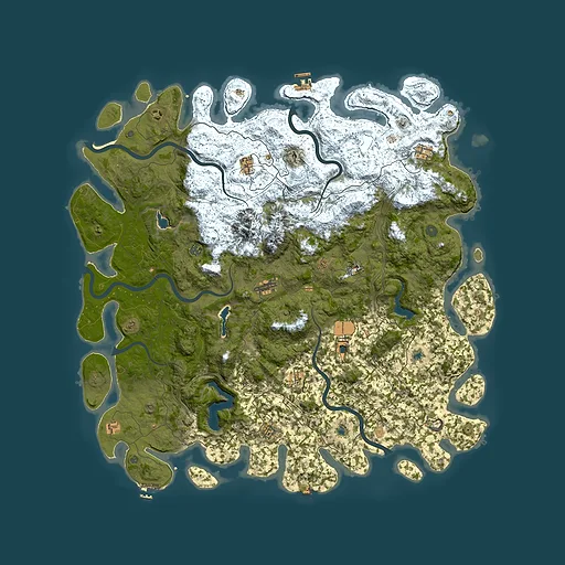 Rust map seed 1244327803, 5700x5700m top-down preview