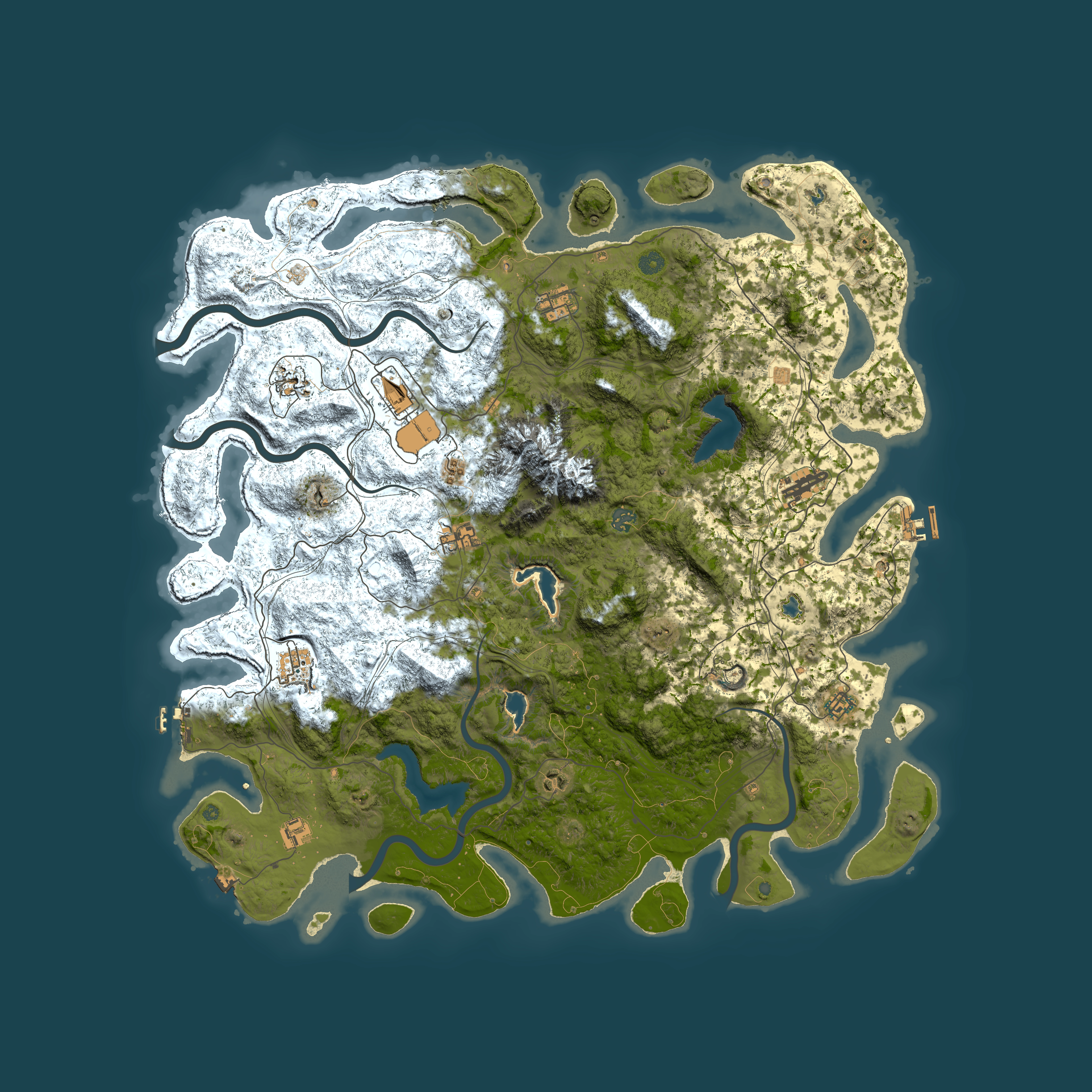 Full top-down render of Rust map seed 465686954, 5300x5300m