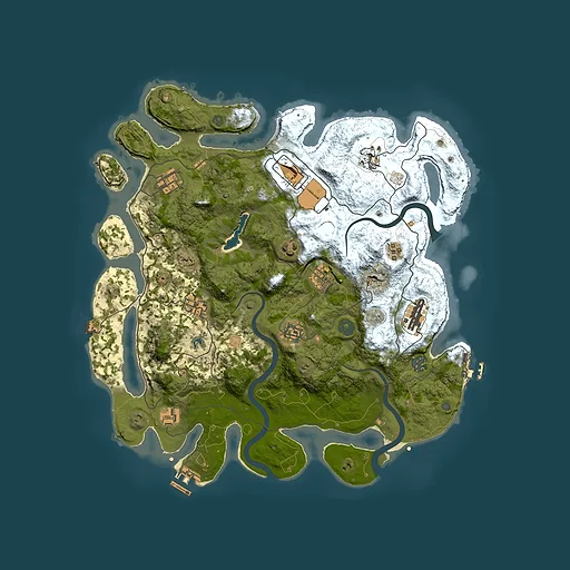 Rust map seed 901722537, 4000x4000m top-down preview