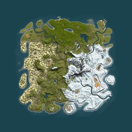 Rust map seed 2031752154, 5250x5250m top-down preview