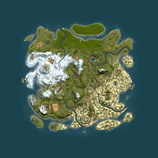 Rust map seed 1626538123, 4150x4150m top-down preview