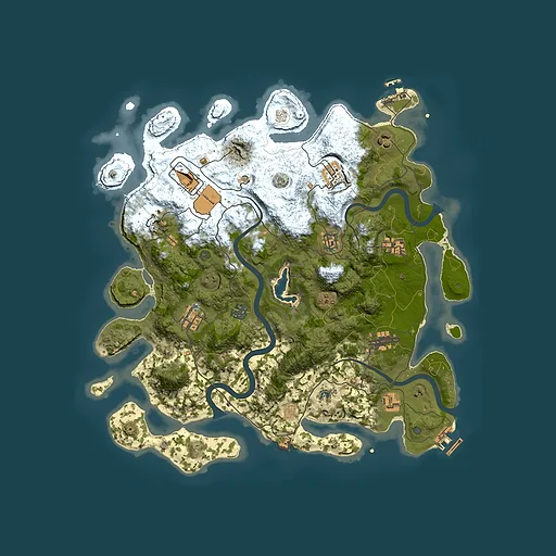 Rust map seed 390539353, 4000x4000m top-down preview