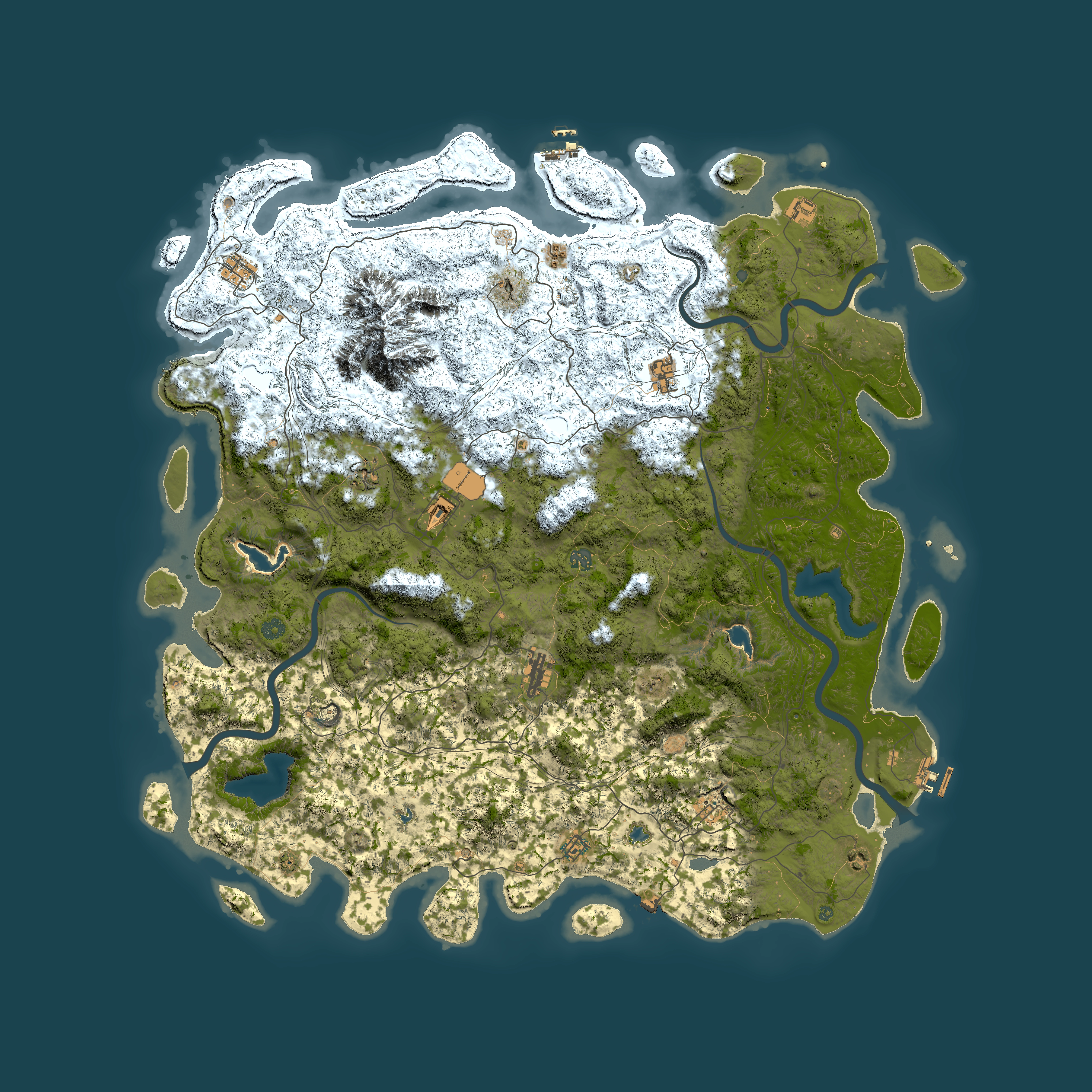 Full top-down render of Rust map seed 1865728028, 5750x5750m