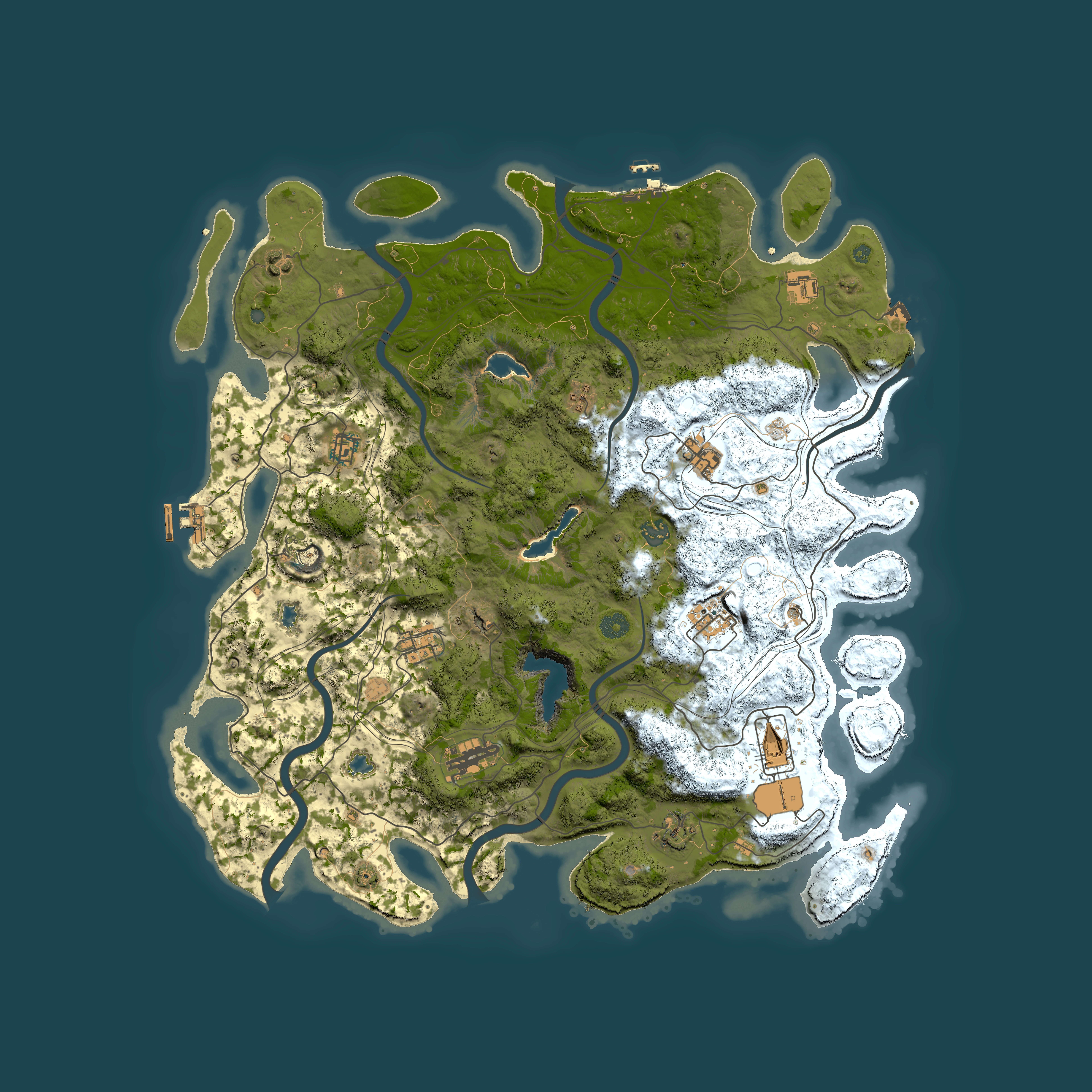 Full top-down render of Rust map seed 2034447819, 4650x4650m