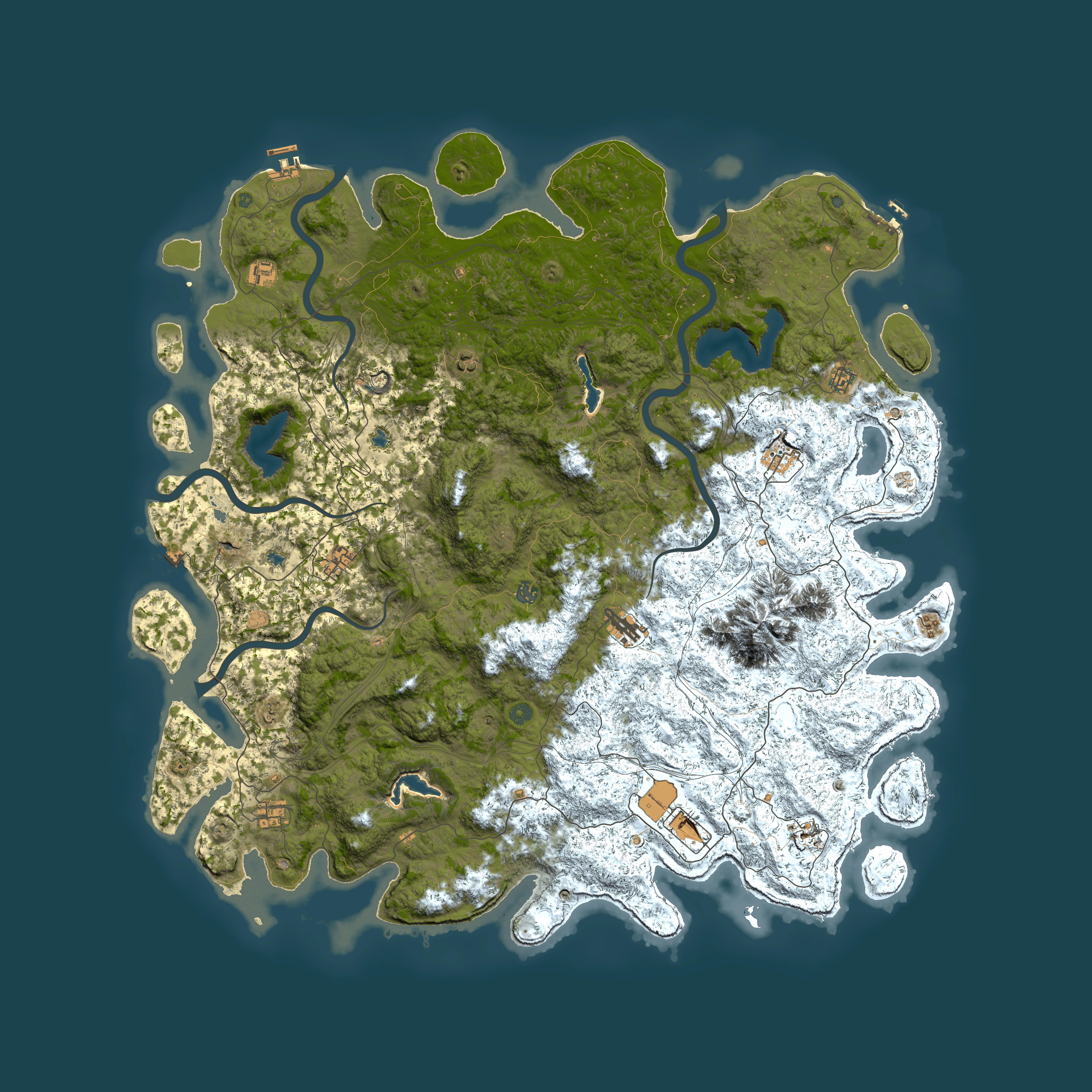Full top-down render of Rust map seed 1701460976, 5900x5900m
