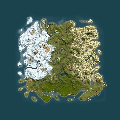 Rust map seed 303591650, 4800x4800m top-down preview