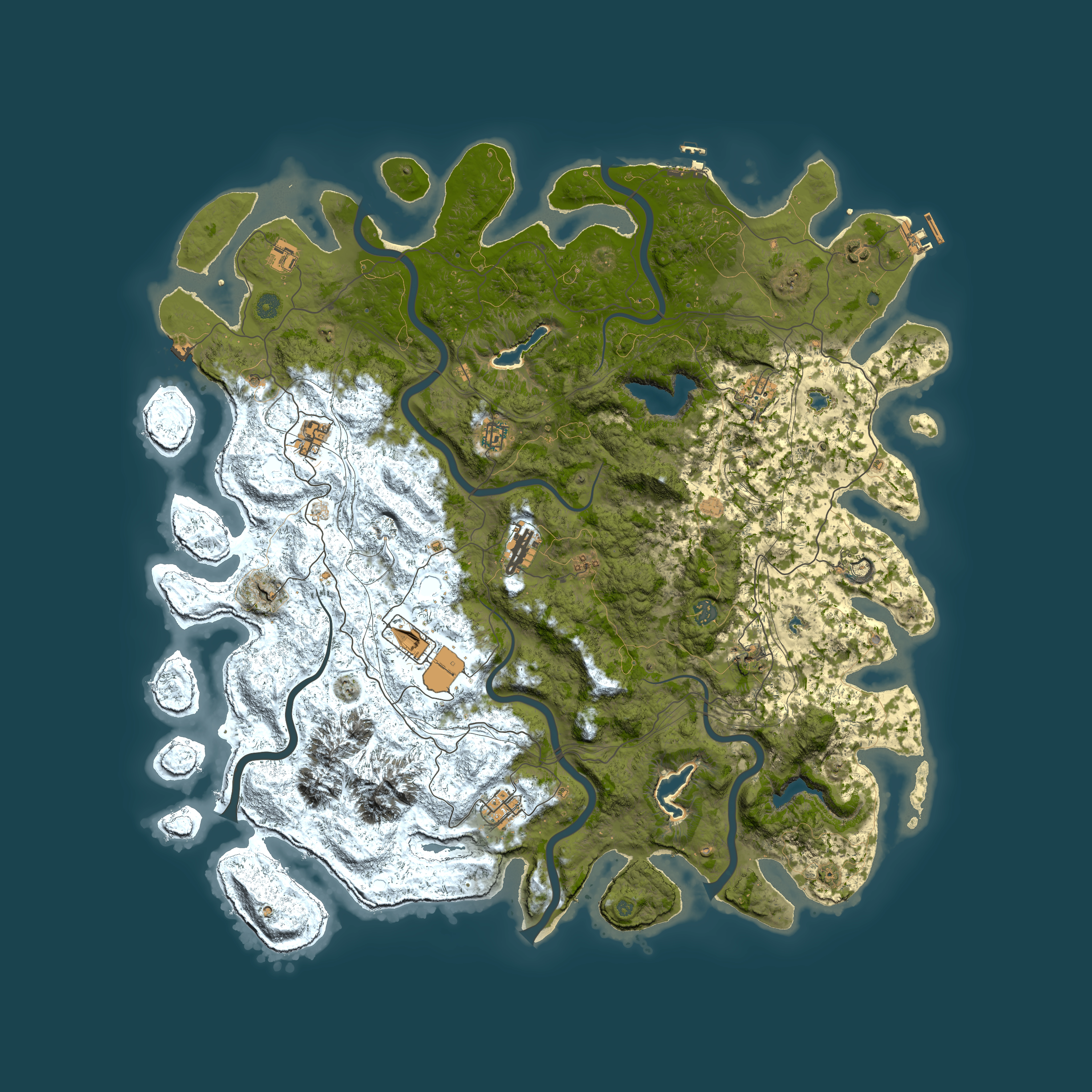 Full top-down render of Rust map seed 1482199421, 5300x5300m
