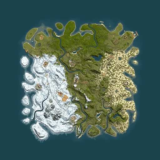 Rust map seed 1482199421, 5300x5300m top-down preview