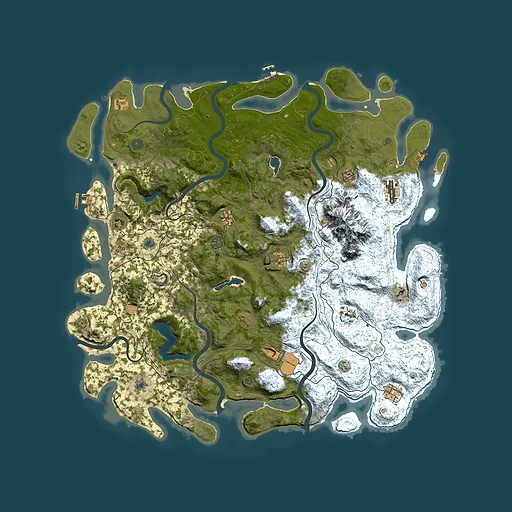 Rust map seed 1167634148, 5200x5200m top-down preview