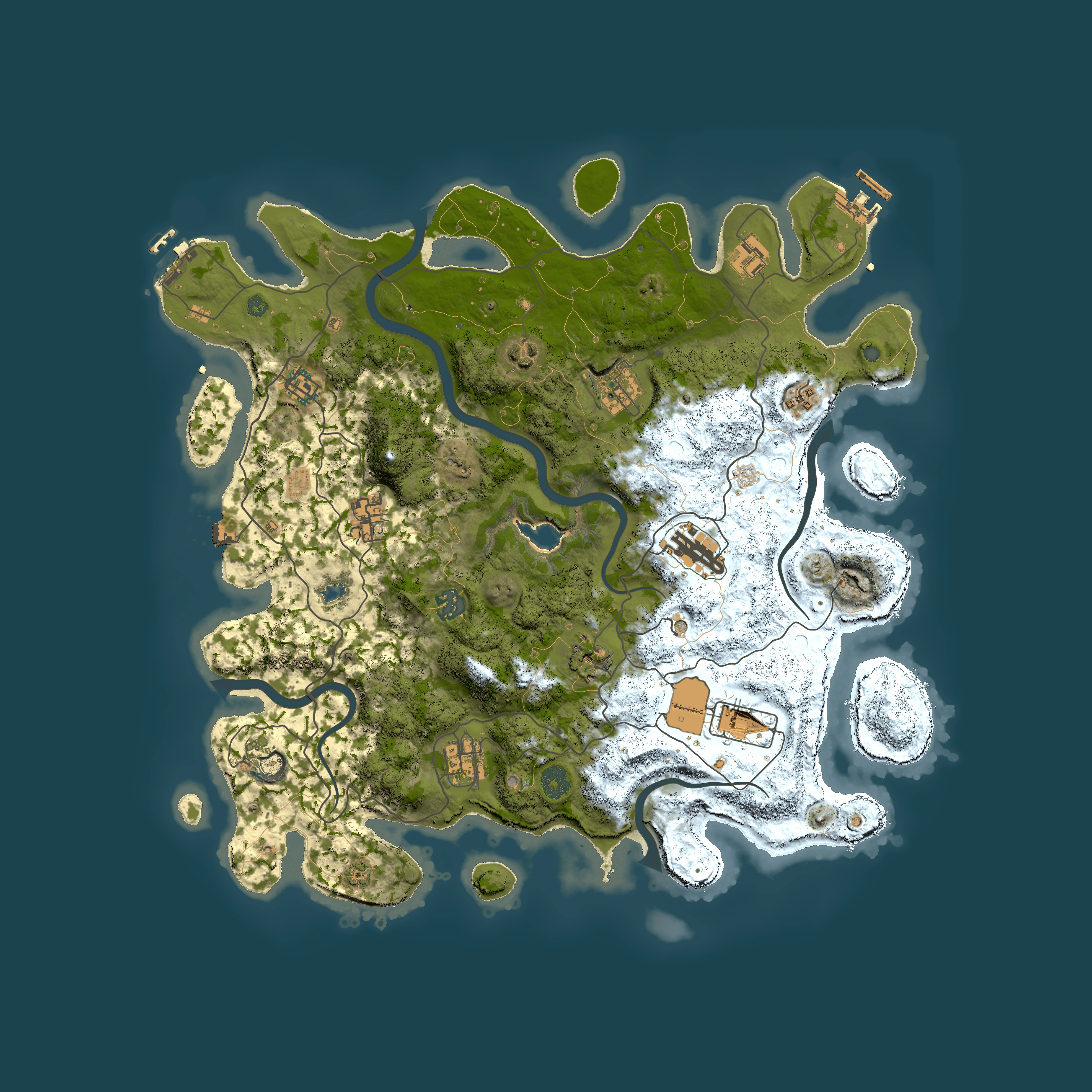 Full top-down render of Rust map seed 1644906642, 4150x4150m