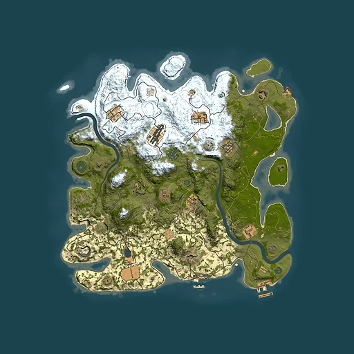 Rust map seed 1504728474, 3800x3800m top-down preview