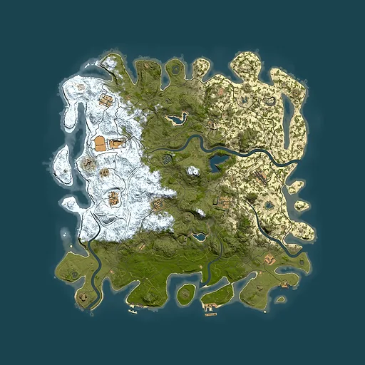 Rust map seed 1908028282, 4950x4950m top-down preview