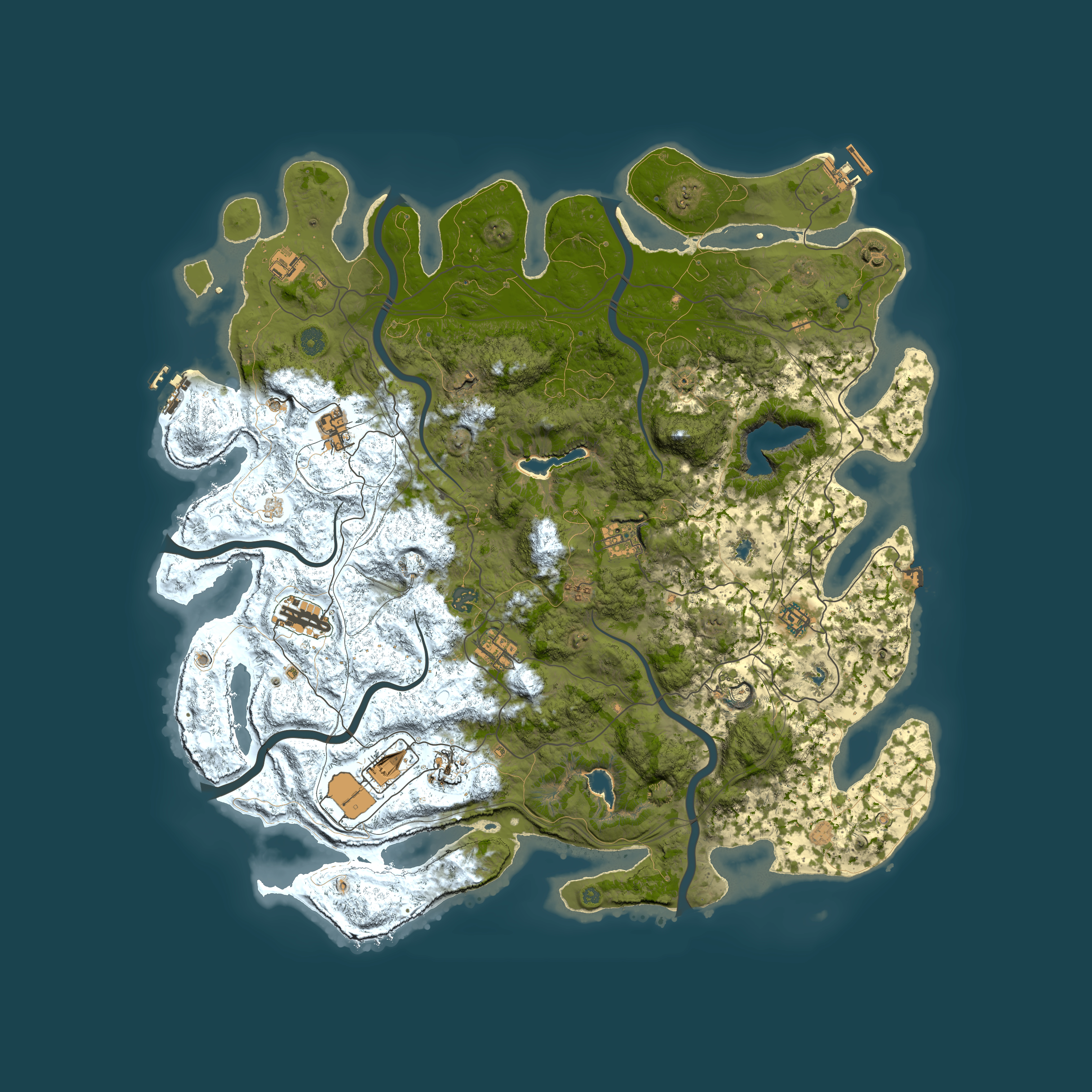 Full top-down render of Rust map seed 1726502146, 4900x4900m