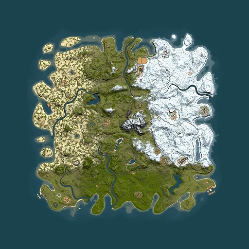 Rust map seed 229246262, 5600x5600m top-down preview