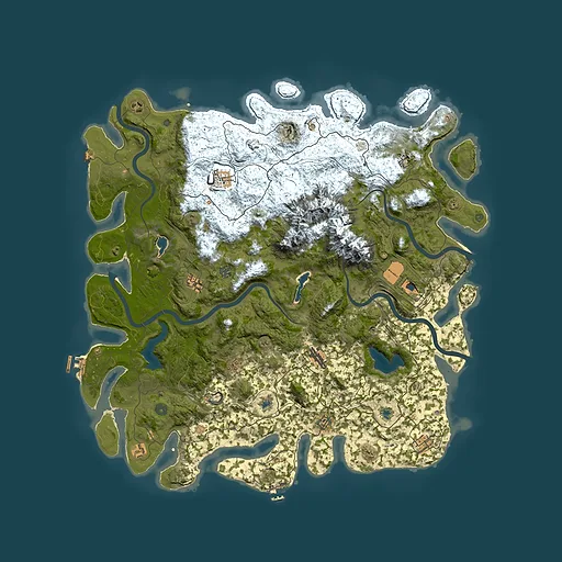 Rust map seed 1729498259, 5350x5350m top-down preview