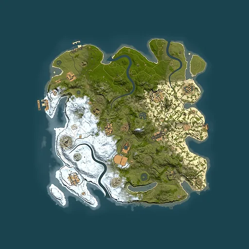 Rust map seed 890365002, 3800x3800m top-down preview