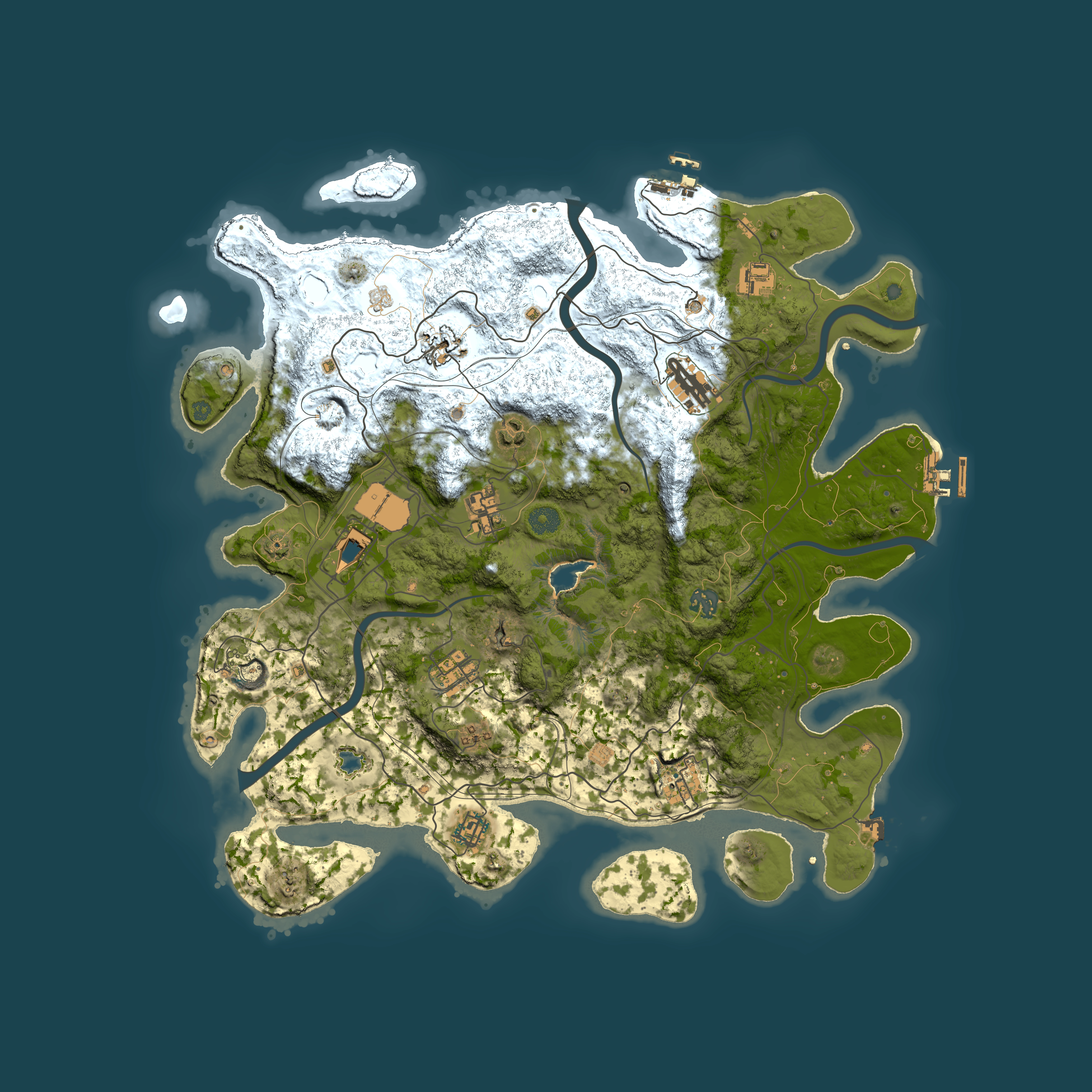 Full top-down render of Rust map seed 954416390, 4300x4300m