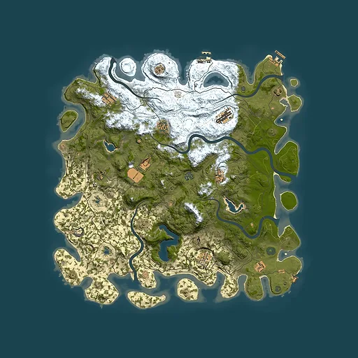 Rust map seed 1263991266, 4750x4750m top-down preview